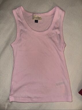 Universal Thread Pink Ribbed Scoop Tank